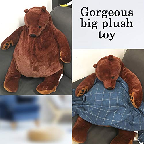 Grekaida Giant Teddy Bear Dark Brown Plush Toy Big Teddy Bear Stuffed Animal Doll Valentine's Home Decor Birthday Gift For Girl,Boy,Girlfriend (23.62In) #TOP7