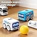 Magic Mini Rc Bus, 2026 Upgraded RC Remote Control Sensor Car Gestures Follow, Auto-Avoidance Line Tracking Desktop RC Vehicle with LED Expression Lights & Expression Light Adjustment (Blue)