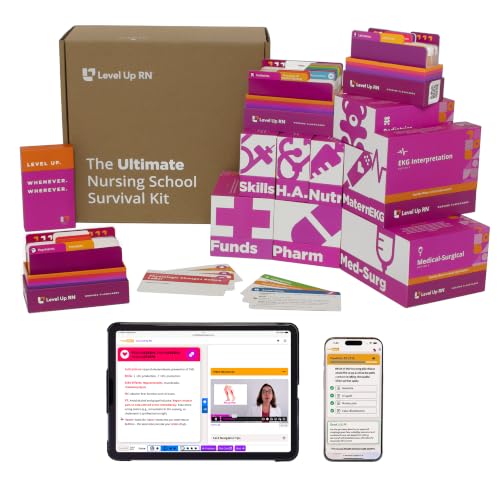 Ultimate Nursing School Survival Kit – Over 1900 Flash Cards – No Fluff – Covers 11 Core...