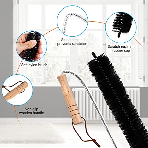 Vegena 2 Pezzi Pulisci Termosifoni Flessibile