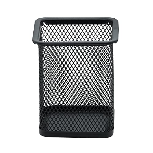 Organizador De Escritorio Aramado P/Caneta Quadrado Pt - 100876