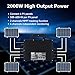 RC Mikrowechselrichter 2000W für Balkonkraftwerk, 26-60V DC Eingang pro Kanal, 99.8% MPPT Inverter, unterstützt WiFi, App Fernüberwachung, IP67, 0% Mehrwertsteuer
