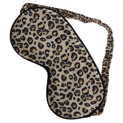 EPIGEIST レオパードプリント シルク 眼罩 睡眠用 旅行用 軽量遮光アイ 男女