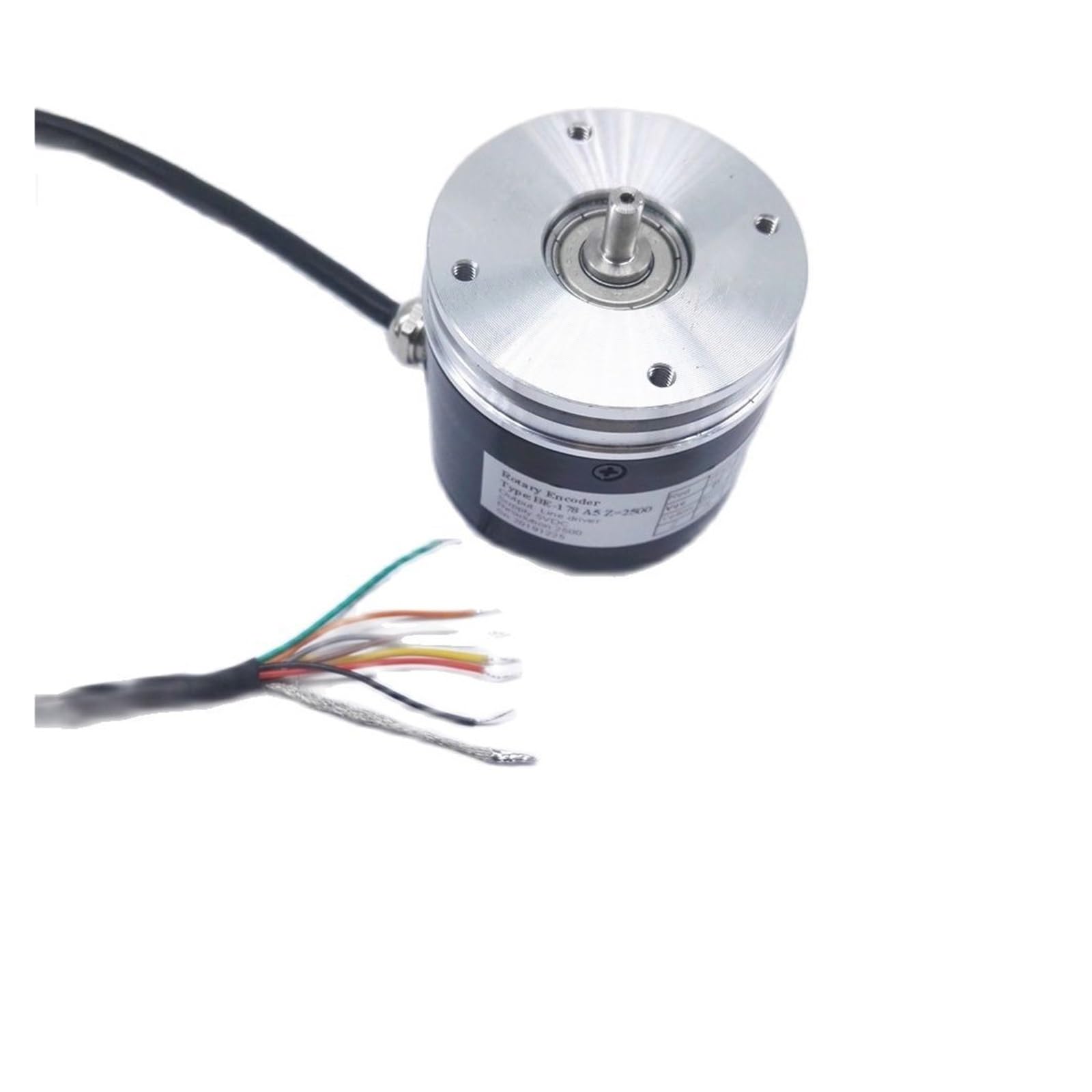 Encodeur Rotatif Photoélectrique BE-178 A5 2500 Impulsions 5mm Arbre Ligne Pilote Sortie Capteur Programmable 5V DC pour le test du programme