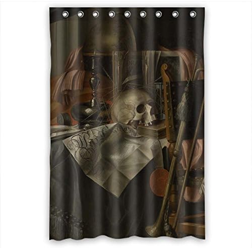 Shower Drape Of Art Painting Franciscus Gijsbrechts - Vanitas Polyester Width X Height / 48 X 72 Inches / W H 120 By 180 Cm Best Fit For Custom Custom Boys Lover. Mildew Resistant. Fabric