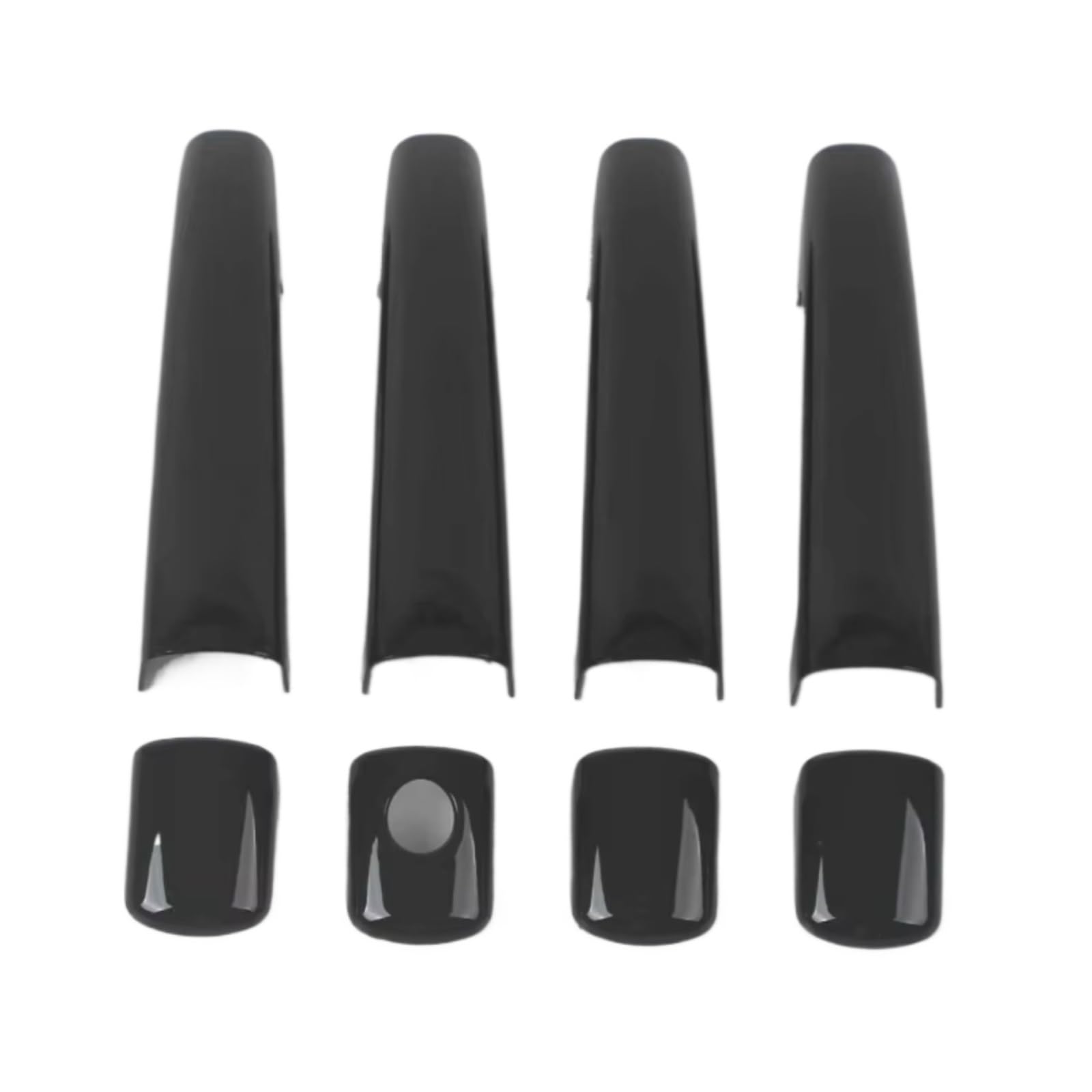 Zcxfdthf Black Door Handle Covers Part Compatible With C&Itroen For C4 2004-2010 For C6 2005-2010 Car Door Handle Cover Trim Sticker Styling Auto Accessories Set(Black)