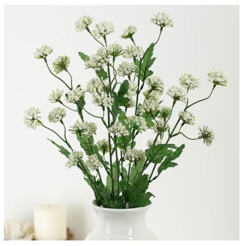 Factory Direct Craft Artificial Queen Annes Lace Bouquet - Fake Flowers for Spring or Summer Arrangements and Centerpieces (22 Inches High)