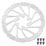 Bynccea Bike Disc Brake Rotor 160mm 180mm 203mm Bicycle Rotors with 6 Bolts for MTB BMX Mountain Roa