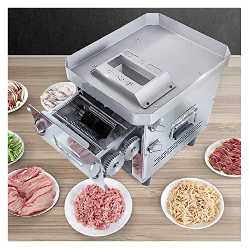 Cortre de carne eléctrica Cortero comercial Automático Automático Multifuncional Triturador de acero inoxidable Molilla de carne de carne cortador Utensilios de cocina(15mm)