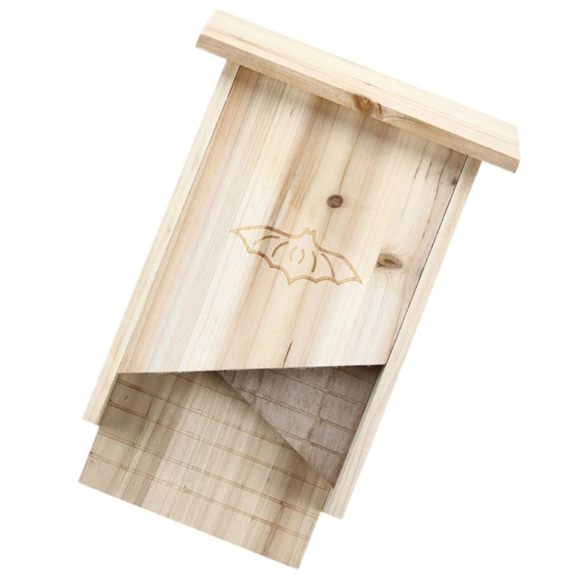 Casetta per Pipistrelli Giardino Atmosfera di Halloween in Legno Beige