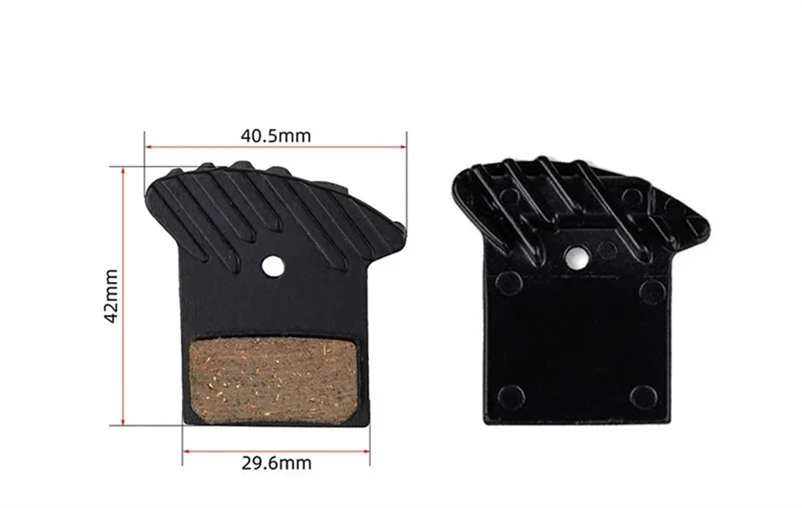 Lot de 4 Paires de Plaquettes de Frein à Disque for vélo avec Refroidissement, étrier hydraulique for VTT, Dissipation Thermique for Frein N//U//T//to//i//l BD1 BD3 E9