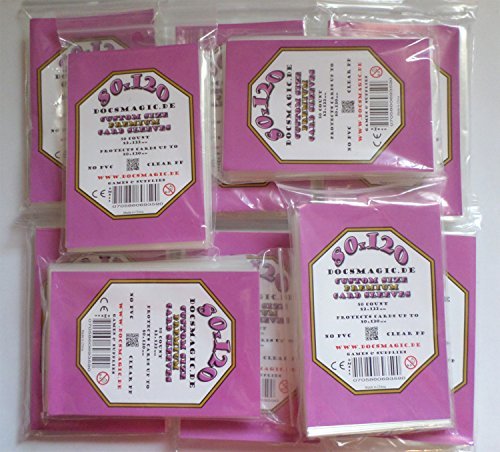docsmagic.de 500 Premium Magnum Board Game Sleeves - 80 x 120-82 x 122-10 Packs