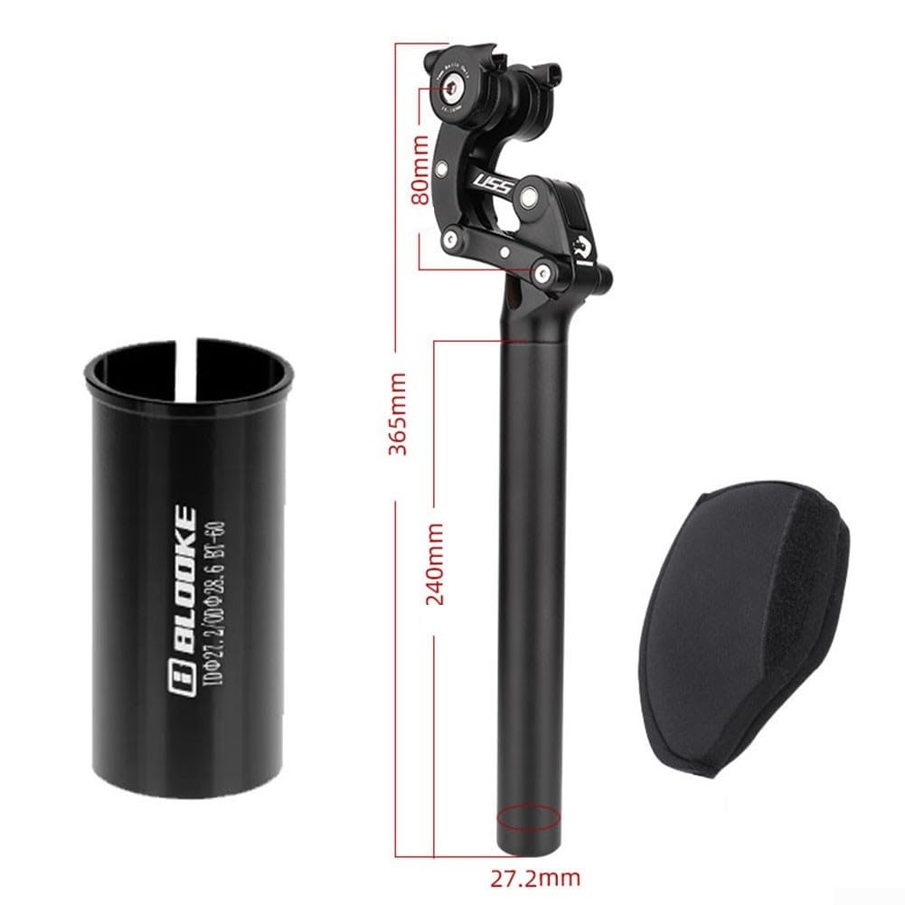 Ammortizzatore per sellino per mountain bike, ammortizzatore per sella della bicicletta, in lega di alluminio, ammortizzatore fino a 110 kg