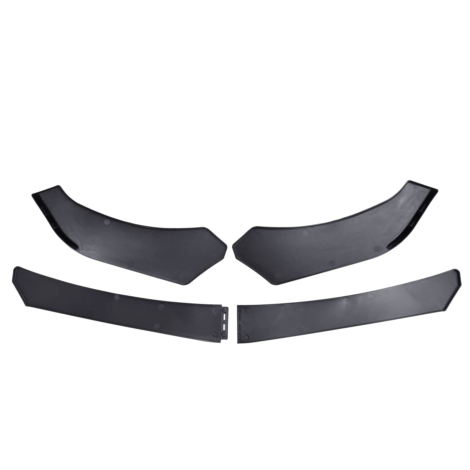 Parachoques delantero spoiler labio carrocería kit difusor divisor para A-udi A3 A5 S3 S4 RS5 S-Line A6 A7 TT negro brillante