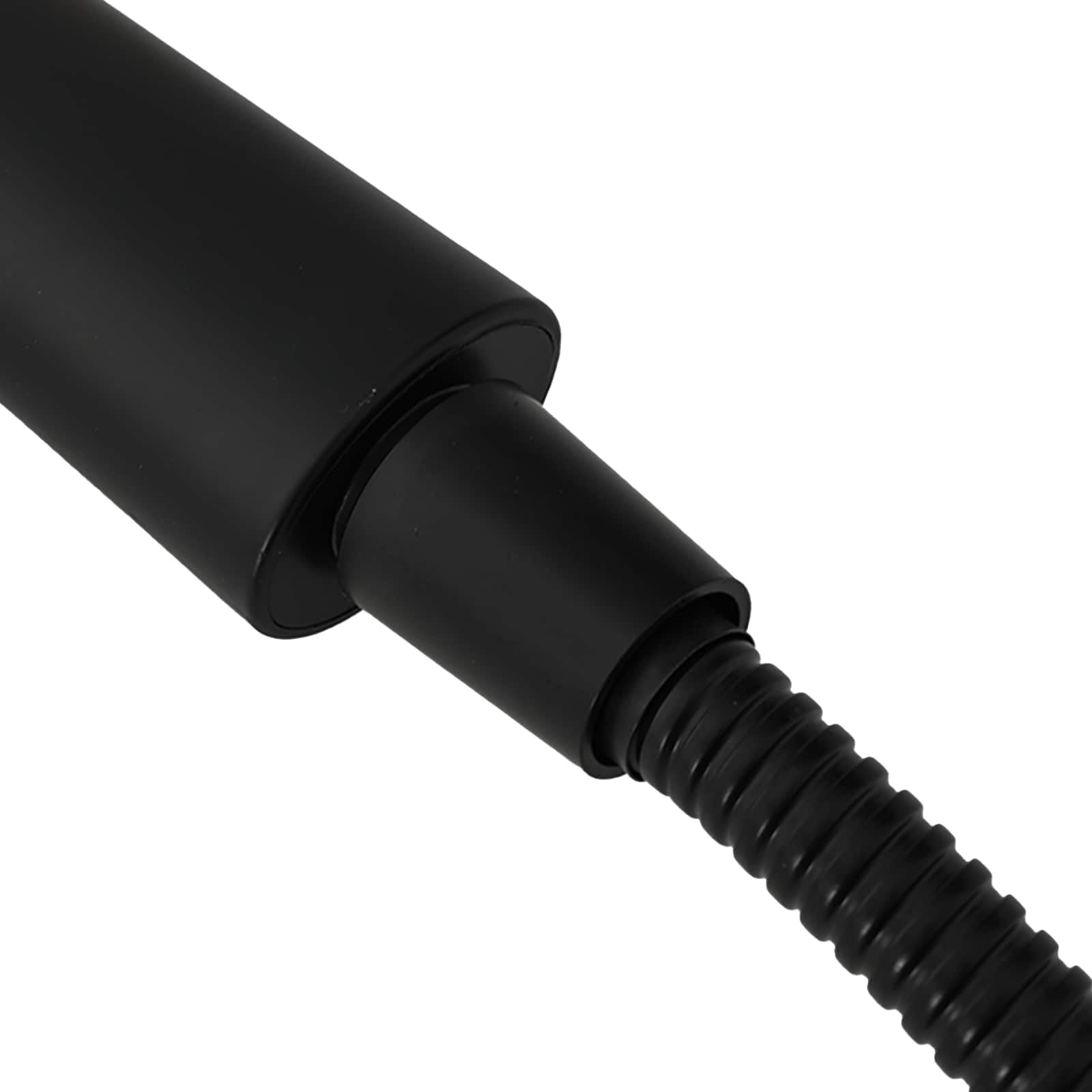 Juego de cabezal de ducha de acero inoxidable negro con manguera de 150 cm, alcachofa de mano con cinco tipos de chorro, sistema de ducha de alta presión, cabezal de ducha con función antical