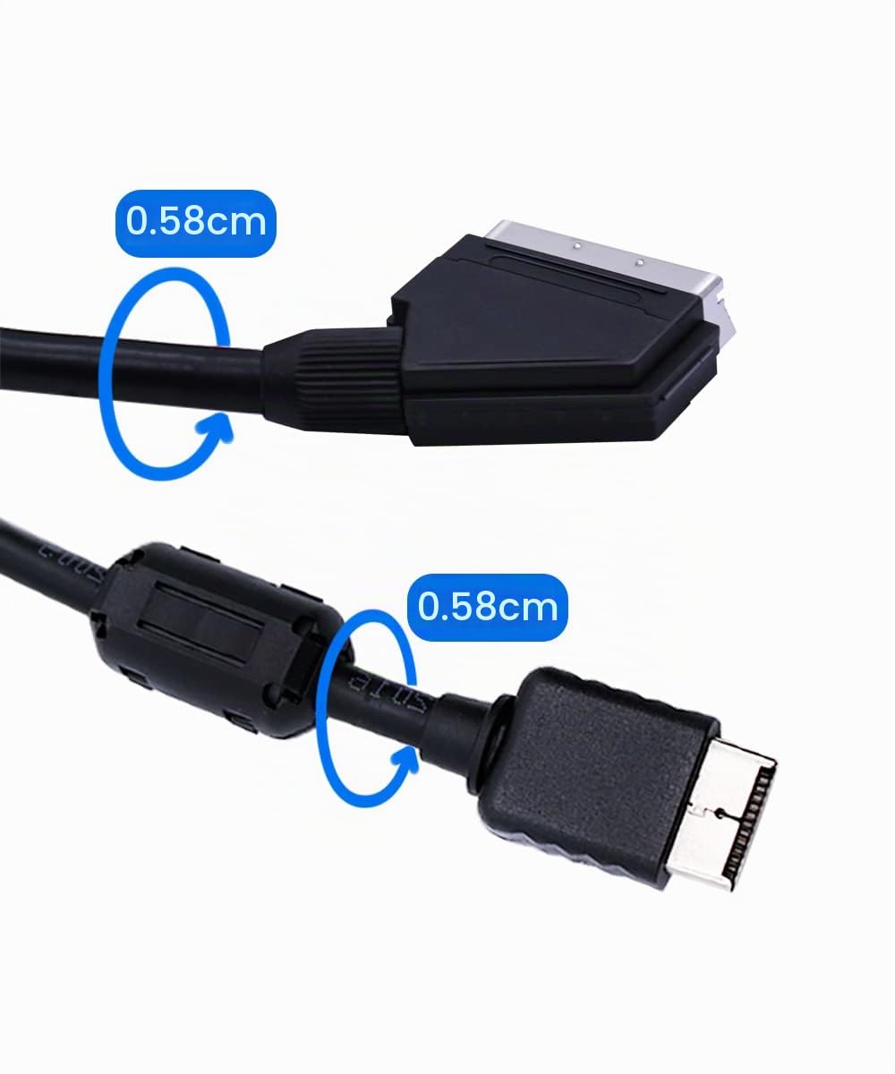 Cable Scart RGB para PS1 PS2 PS3 máquina de juego