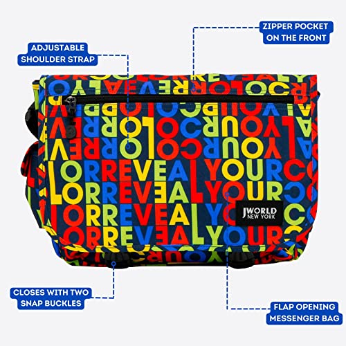 Image of J World New York Terry Messenger Bag for Women Girls School Kids