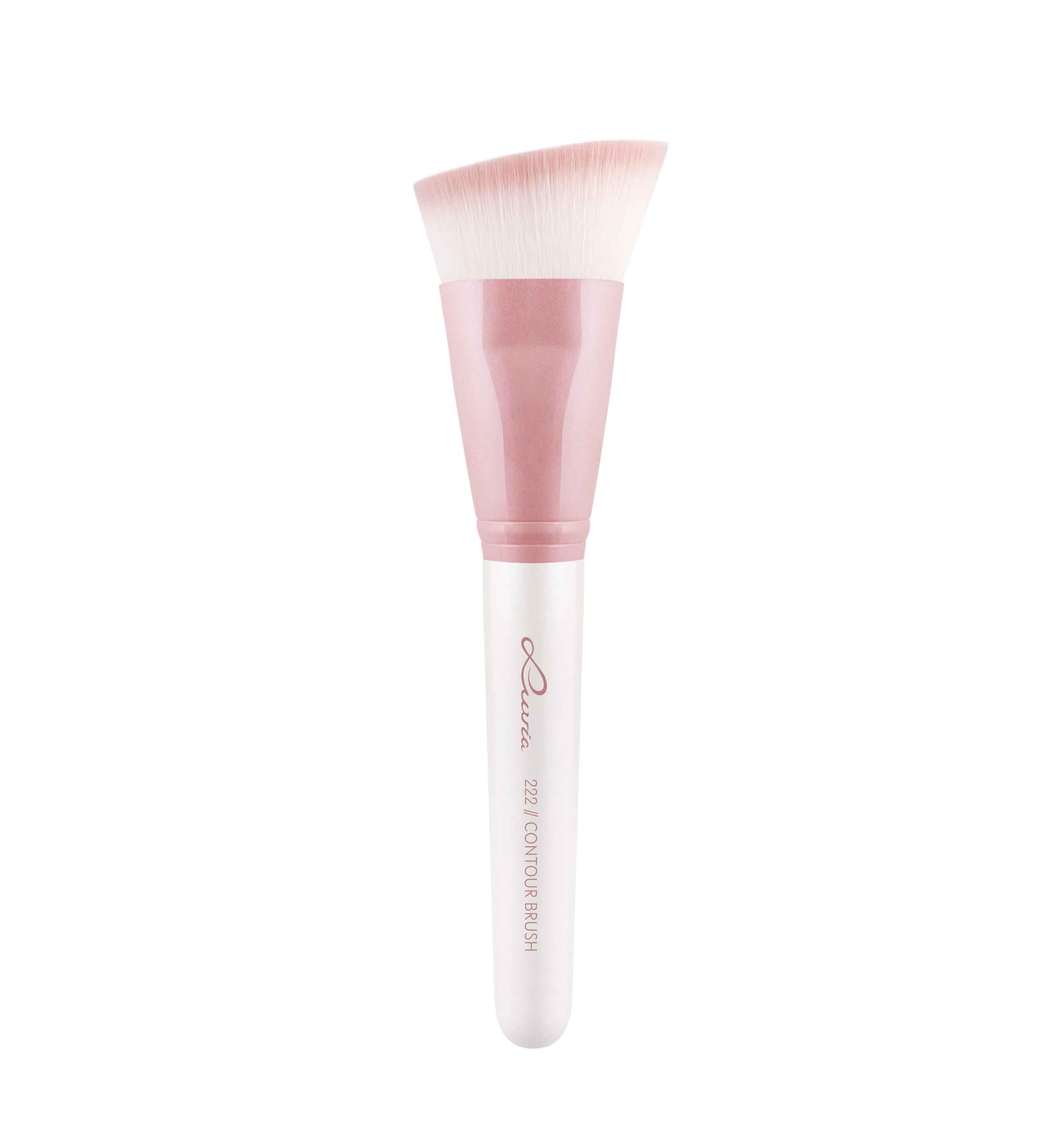 Luvia Professional Makeup Brush, Contour Make-Up Brush, Angled Brush, Vegan Cosmetic Brush, 222 // Contour Brush - Candy - Image 3