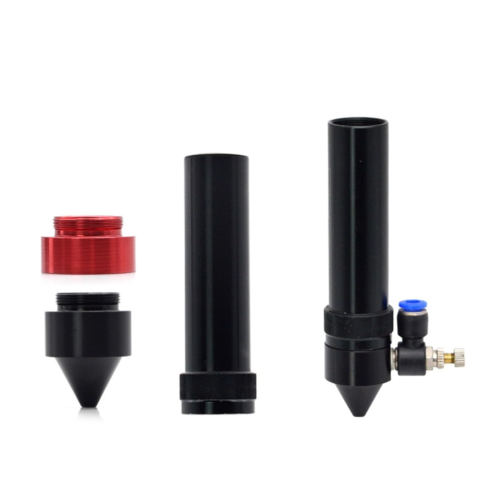 Co2 Lens Tube Outer for Lens Dia.20 25mm FL 50.8 63.5mm Engraving Nozzle for Laser Head at CO2 Laser Cutting Machine(Laser Nozzle,for Dia.25mm Lens)
