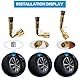 14 STK Ventilverlängerung Autoventil Set: 6x 45° 90° 135° Autoventil Adapter Winkelventil Ventiladapter,2x 10cm Flexible Reifenventilverlängerungen,6 Metallkappen, für Auto Motorrad Fahrrad Scooter