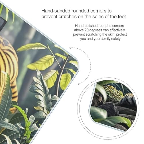 Tiger in Jungle Báscula Digital de Baño Precisa con Plataforma Amplia miniatura 4