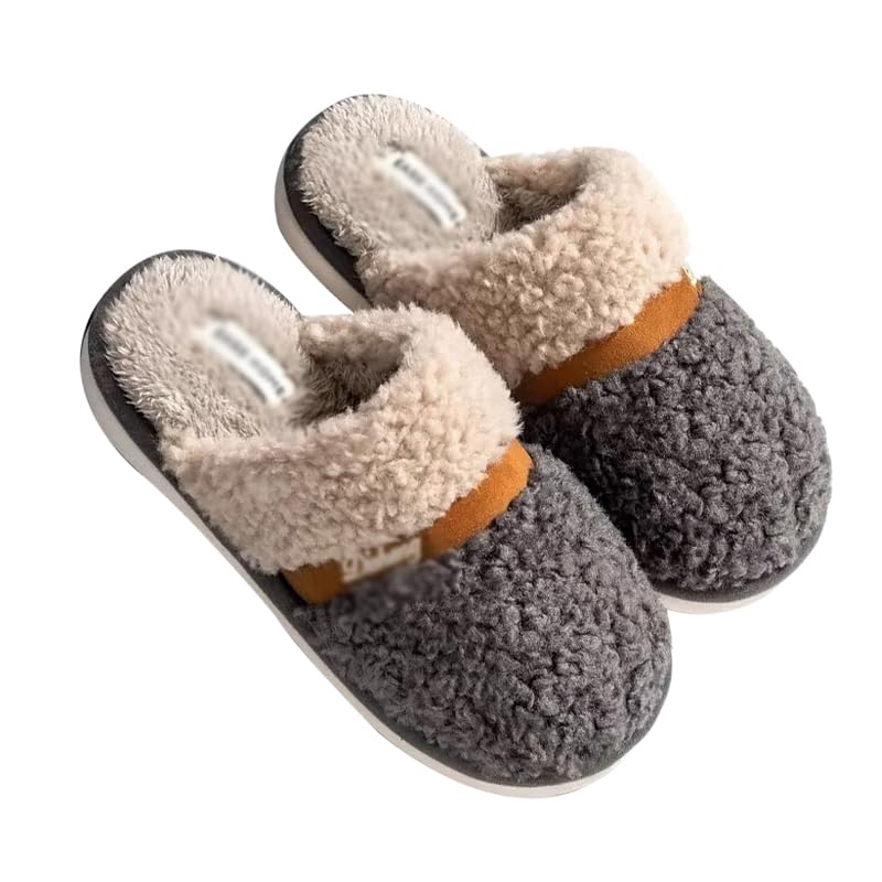 BEDAW Zapatillas De Algodón Cálidas En Invierno, Zapatillas Peludas para Niños, Niñas, Hombres Y Mujeres, Parejas