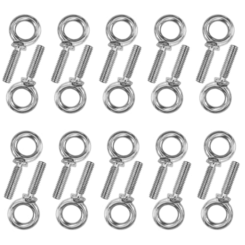 1/4"-20 x 1 UNC Lifting Shoulder Eye Bolts (20 Pack)