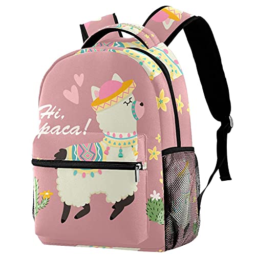 Sac à dos de voyage imprimé alpaga et cactus Multicolored-1