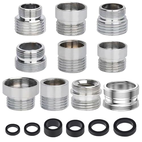 CNYMANY M20 Lot de 10 adaptadores de grifo para aireador de cocina macho y hembra Adaptador de grifo de lavabo Conexión de manguera de riego Filtro de agua Tubo estándar vía inversor