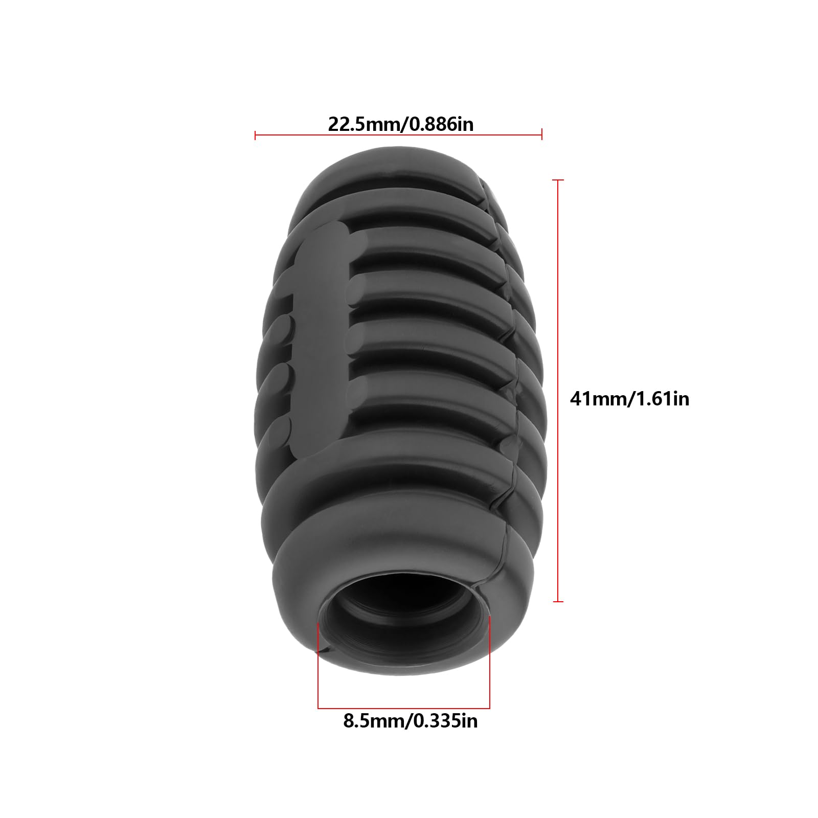 2 szt. Motocyklowa dźwignia hamulca tylnego gumowa końcówka 76510171A kompatybilna z Ducati 851/888/907/1000 i Monster