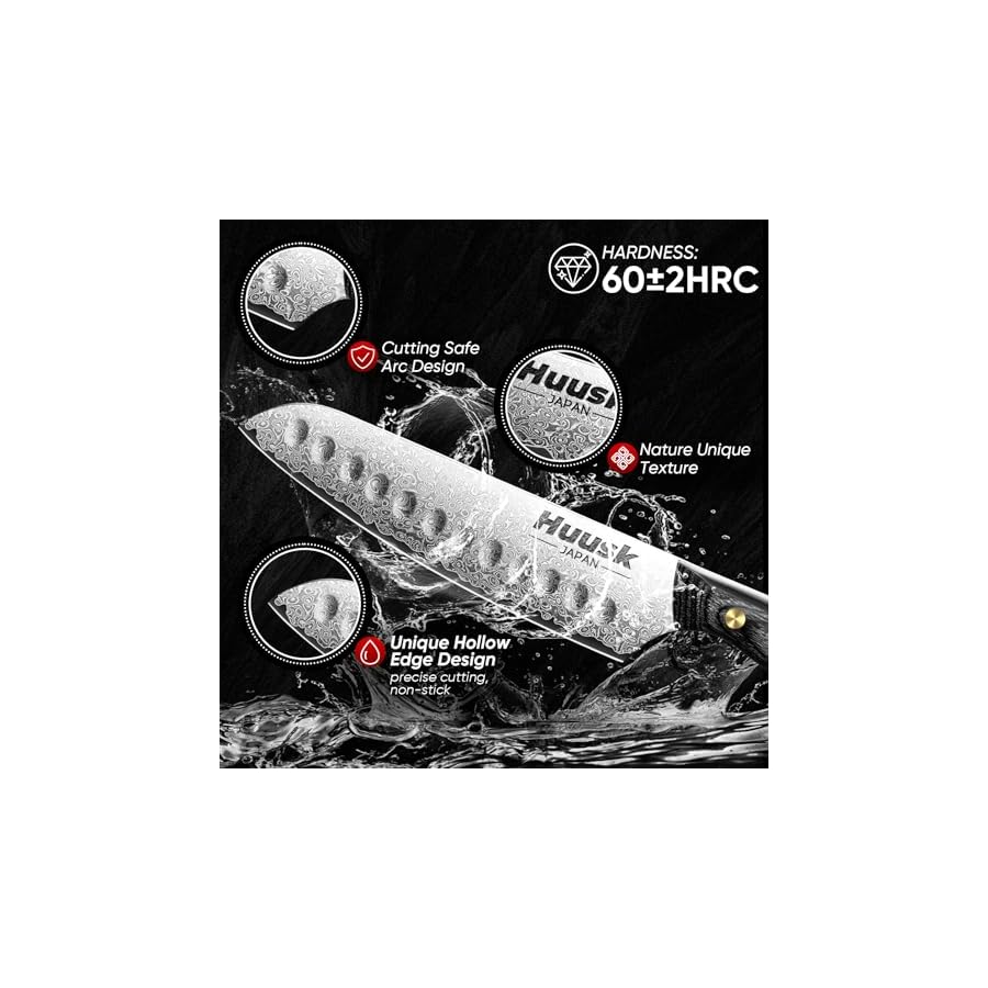 Huusk-Damascus-Chef-Knife-Set-3-PCSVG10-Santoku-Knife-setDamascus-Kitchen-Utility-Knife-set-with-Wooden-Handle-Versatile-Knife-for-Vegetable-Fruit-Meat-Birthday-Dad-Mom-Gift Huusk Damascus Chef Knife Set 3 PCS,VG10 Santoku Knife set,Damascus Kitchen Utility Knife set with Wooden Handle, Versatile Knife for Vegetable Fruit Meat, Birthday Dad Mom Gift