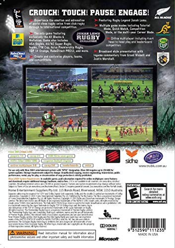 Image of Jonah Lomu Rugby Challenge - Xbox 360 (Renewed)