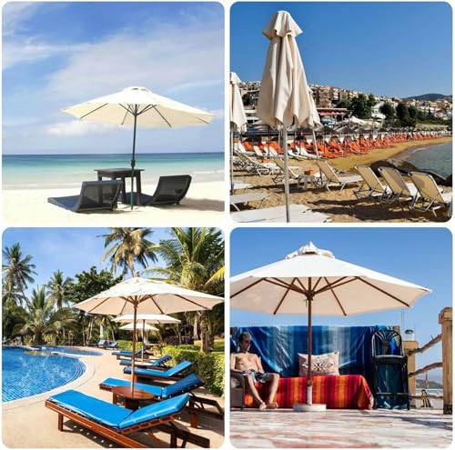 Protection UV en polyester avec cette toile de rechange pour parasol 3m - 7