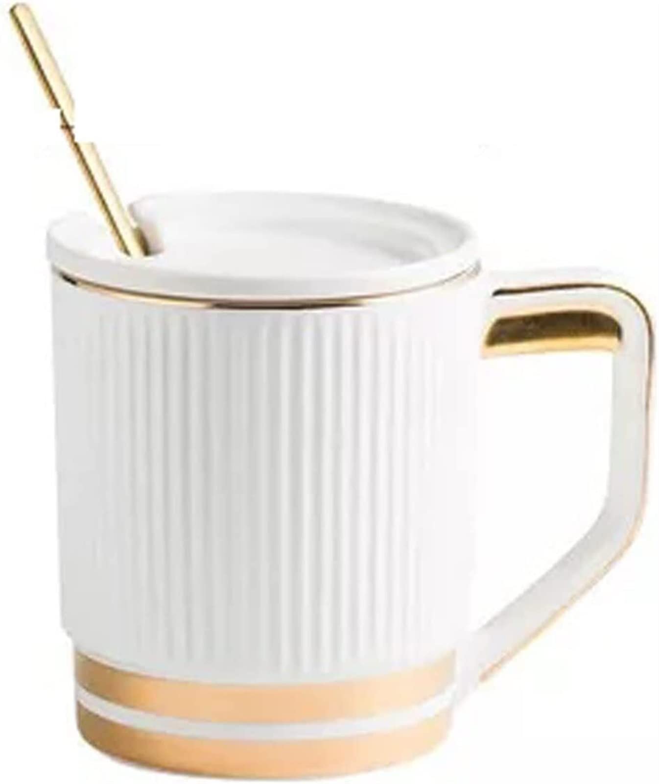 YNIYUJKL Coffee Cups Ceramic Ceramic Mug Condensed Coffee Porcelain Tea Cups And Saucer Sets Cute Tumbler Latte Bone China Mugs With Lids Spoon Cup Housewarming Coffee Cup