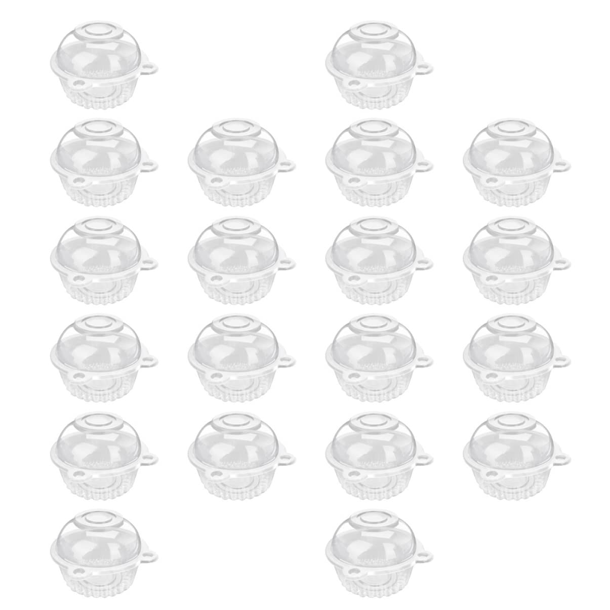 Ciieeo 50pcs Cupcake Storage Boxes Jelly and Mousse Cake Cups Non-slip Design for Parties Birthdays and Gatherings