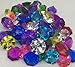 72 Assorted Color Acrylic Large Diamond Gems (32mm x 24mm) By Sunrise Crystal