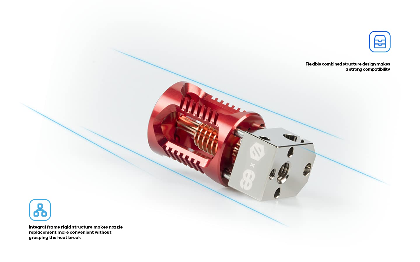 Phaetus x VORON Dragon ST Hot-End, Miedź