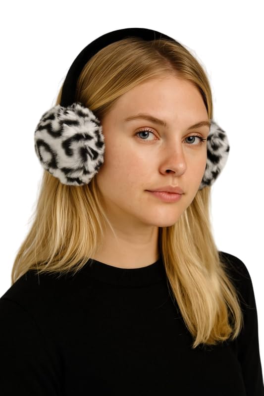 Fashionable Fur Earmuffs for Women – Winter Essential (White,Free Size)-image-30