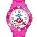 Produktbild Taffstyle Kinder Armbanduhr Silikon Sportuhr Bunte Sport Uhr mit Blumen Eulen Familie Motiv Analog Quartz Little 34 mm Pink