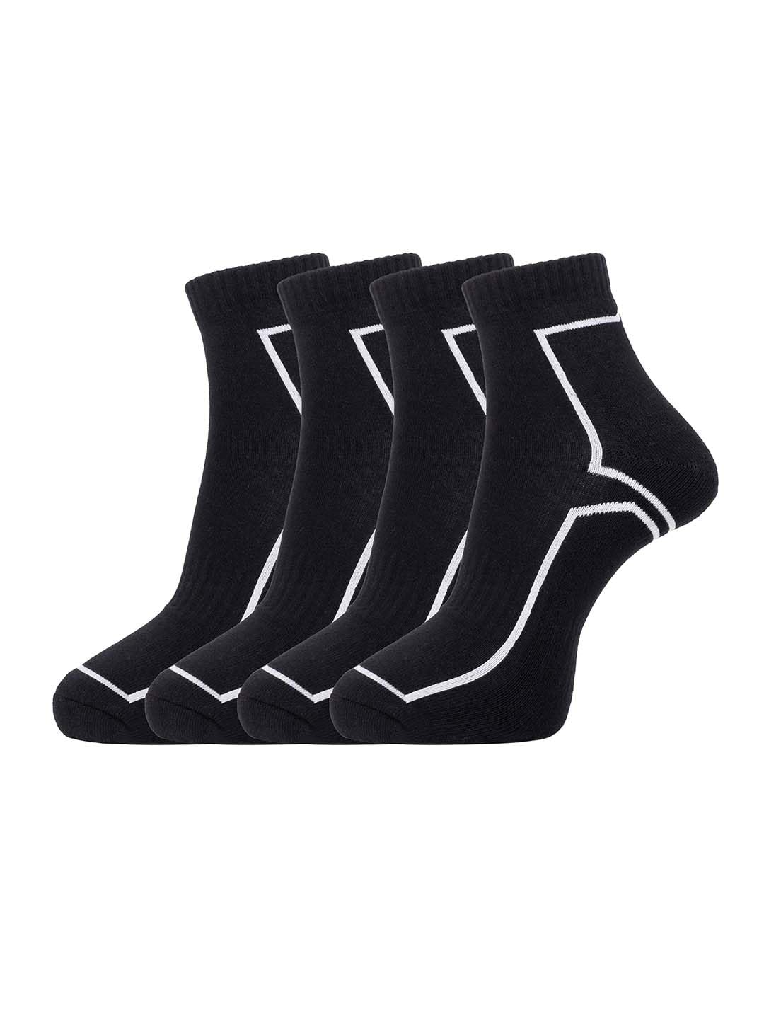 carlton london Men's Premium Cotton Ankle length with Cushioned Sole Socks Pack of 4-picture-13