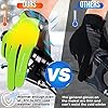 Tanluhu Cycling Mountain Bike Biking Gloves for Men Women Outdoor Full Finger Workout Touch Screen Anti-Slip Shock-Absorbing MTB Road Bicycle Gloves (Black&Yellow, M) #3