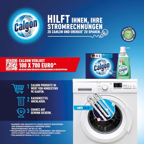 Calgon 4-in-1 Power Gel – Wirksam gegen Kalk, Schmutz, Gerüche und Korrosion – Schützender Wasserenthärter für die Waschmaschine – 1 x 2… – Ansicht 3