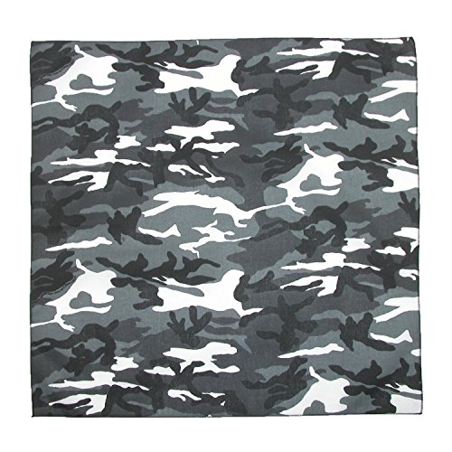 CTM Urban Camouflage Bandana, Grey