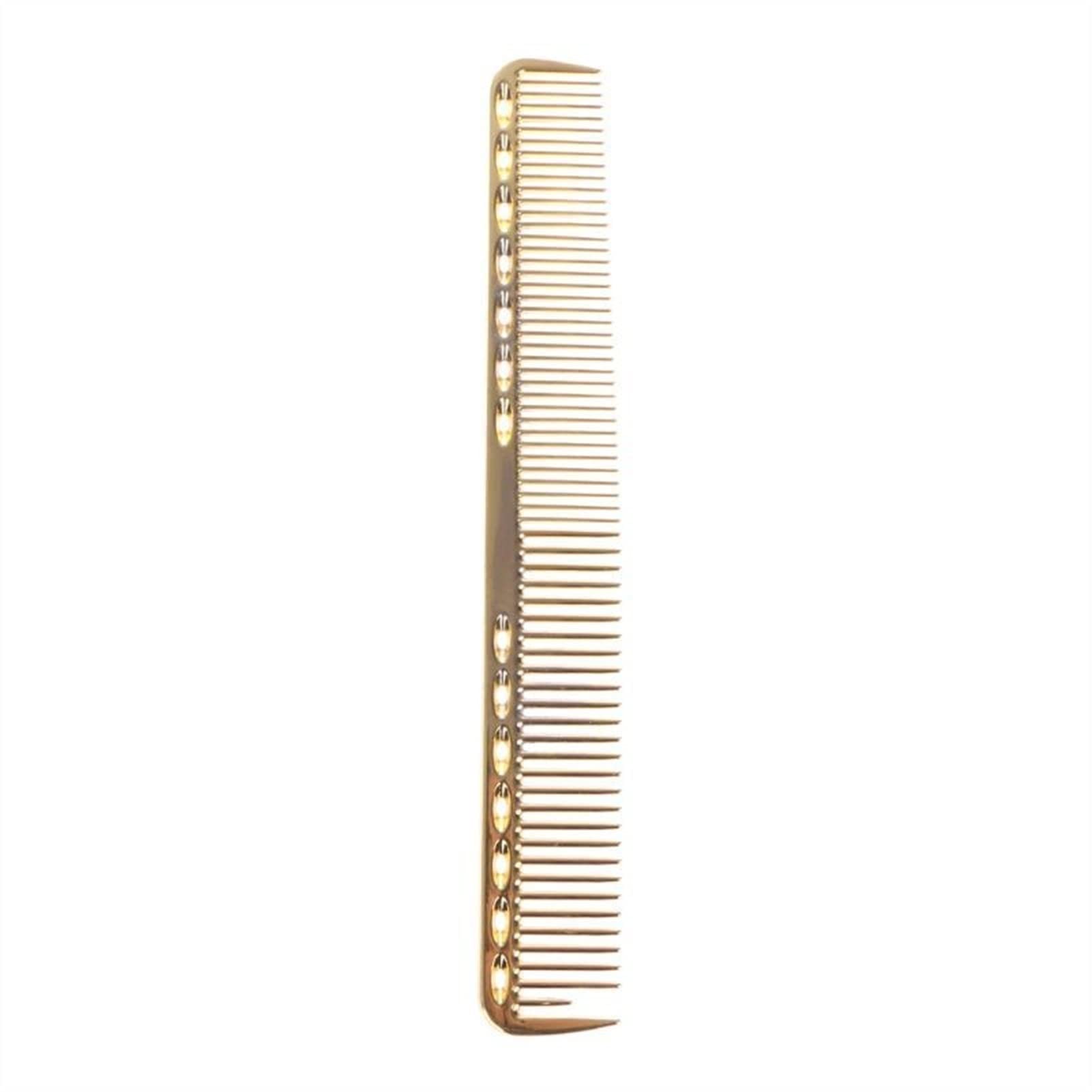 ADERFETBI Hair Comb Men's Woman Aluminum Metal Cutting Comb Hair Hairdressing And Hairdresser Salon Men's and Women's Care(E)