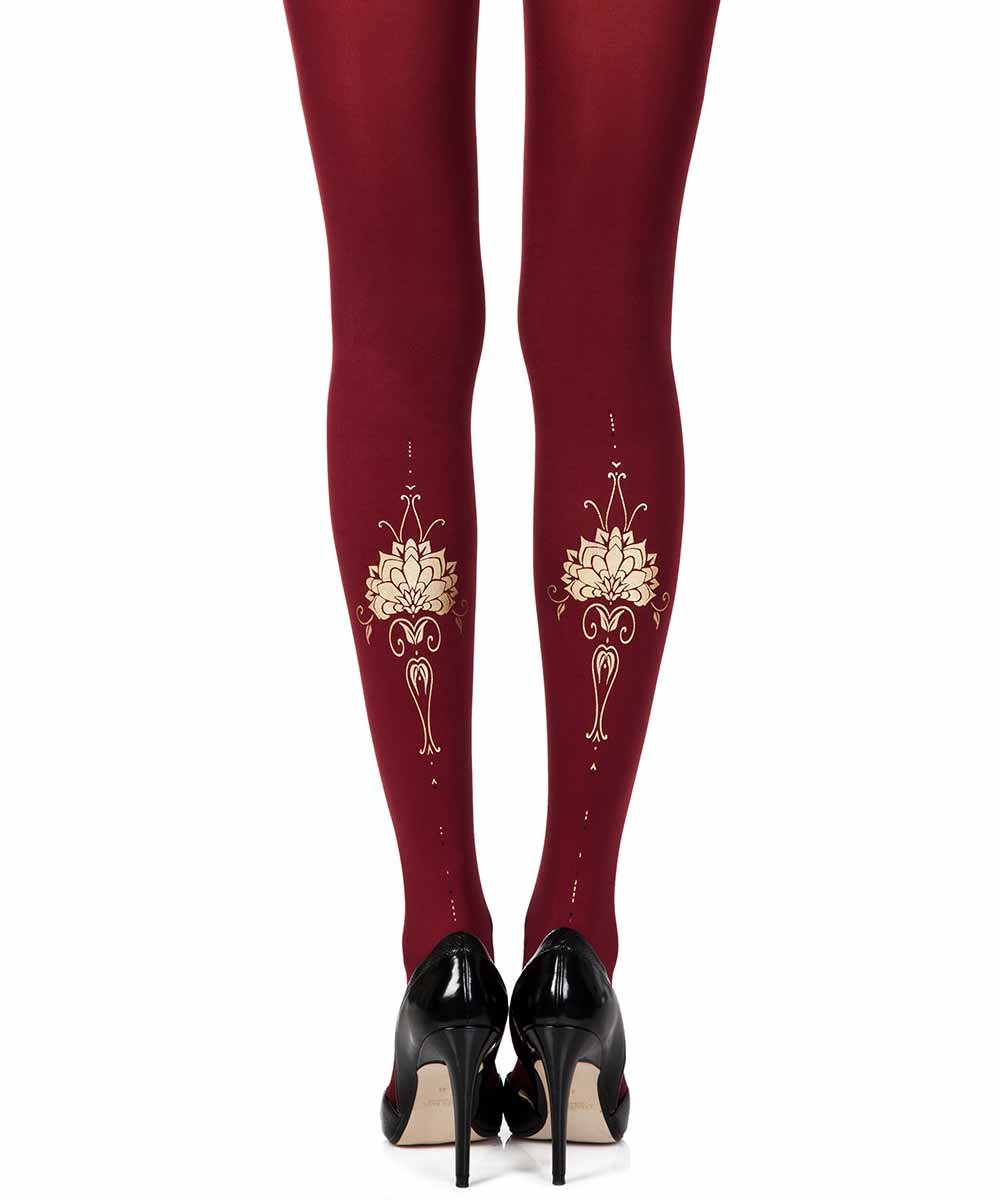 Egyptian Godes Tribe One-Size Opaque Print Tights by Zohara Tights