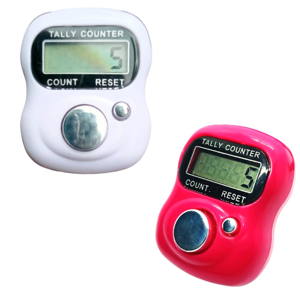 5 Digit Tally Clicker Counter Finger Clicker Ring Electronic Light Digital Counting Machine for Cricket Umpires and Other Counting Purposes| Multicolour (2) (B0D26FK2SY) Amazon Price History, Amazon Price Tracker