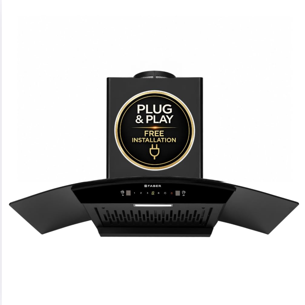 Hood Delight Pro 90cm 1500 m³/hr Filterless Autoclean Plug N Play Chimney|Touch & Gesture Control|12Yr Motor, 2Yr Comprehensive Warranty by Faber|HOOD DELIGHT PRO PNP HC FL SC BK IN 90-C-image-4