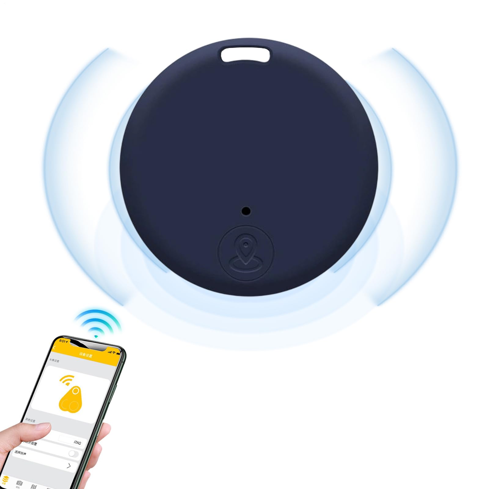 Dispositifs De Repérage pour Téléphones, Traceur GPS Chien,Puce GPS, Traceur Enfant, Objets De Valeur, Clés, Portefeuille, Sac, Véhicule