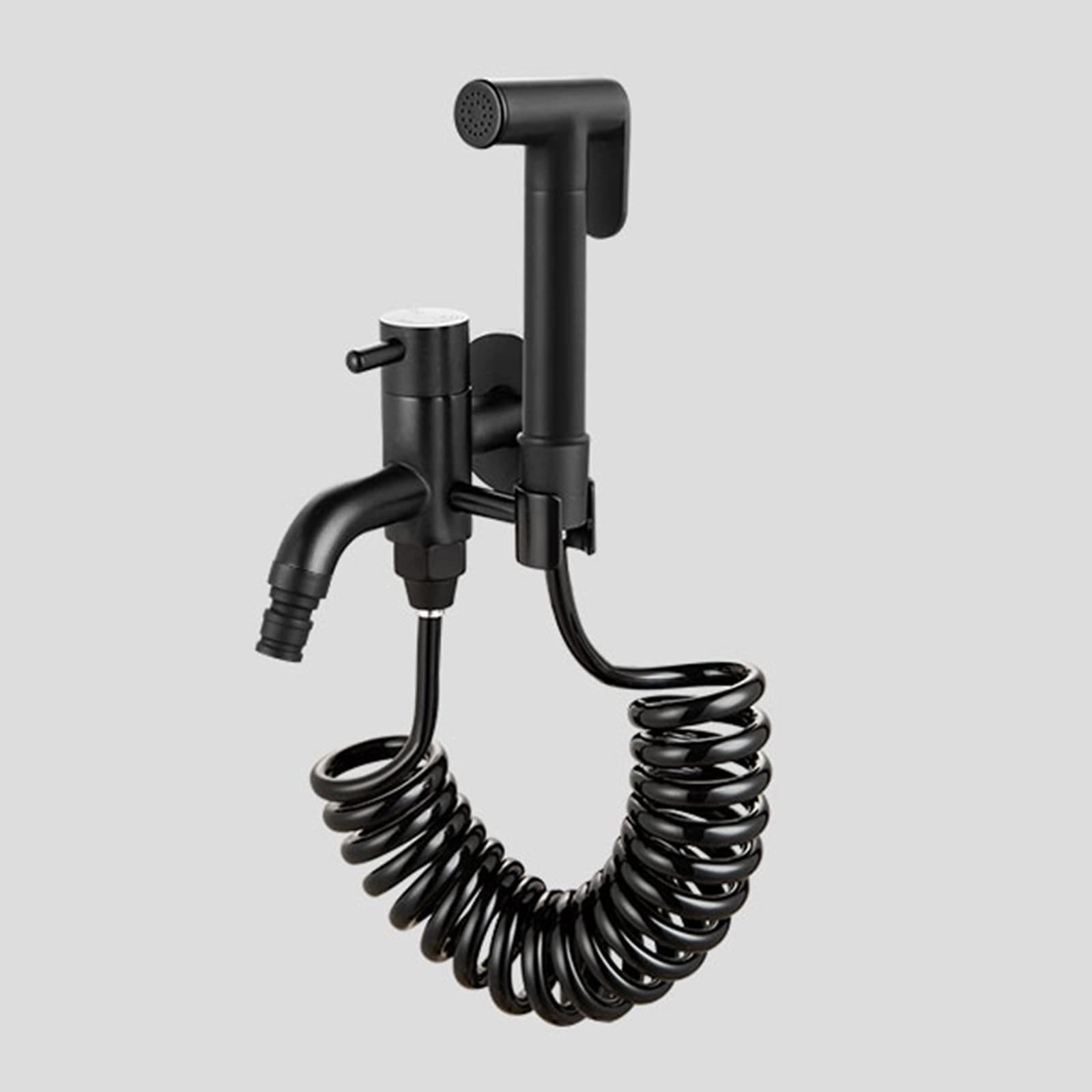 Robinet de salle de bain froid pour bidet design moderne avec tuyau spirale