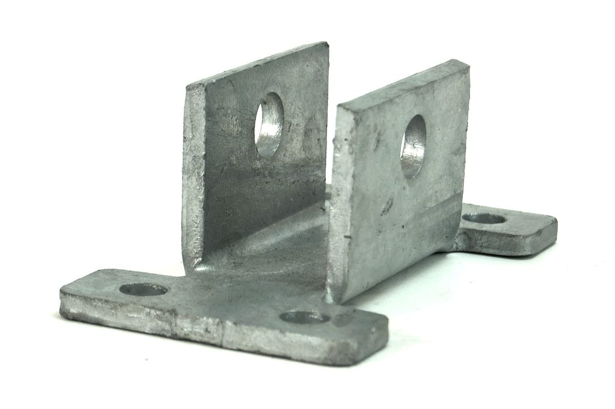 Sturdy Built (Qty 2)- Boat Trailer Bolt On 4 Hole Rear Spring Hanger Galvanized Double Eye